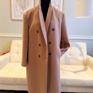 RW&CO. Women's Tan Double-Breasted Trench Coat